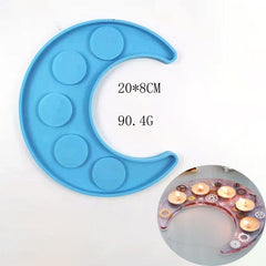حامل شموع من السيليكون قالب راتنج DIY 2021
