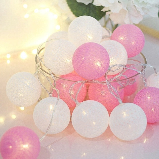 سلسلة أضواء كرات القطن LED 20